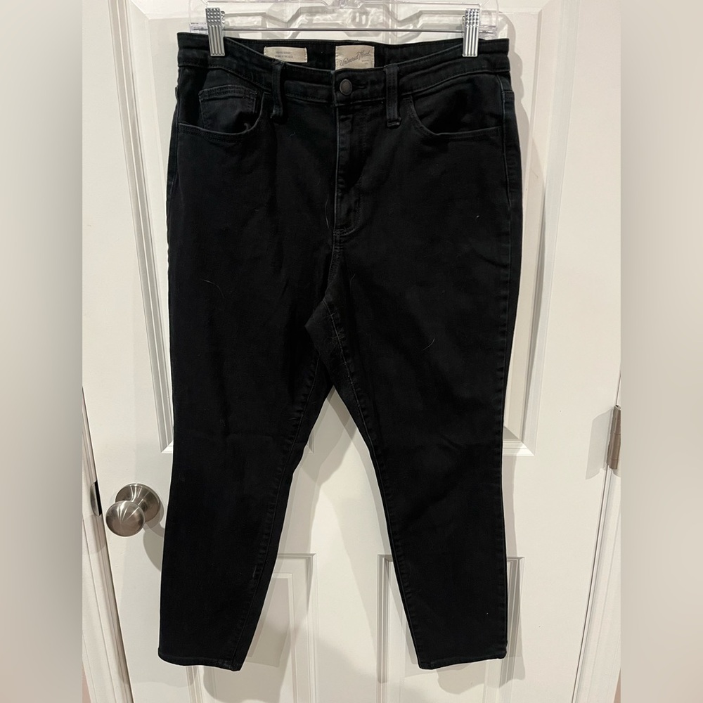 Universal Thread High Rise Skinny Black Jeans Size 12